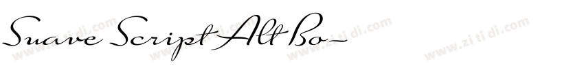 Suave Script Alt Bo字体转换